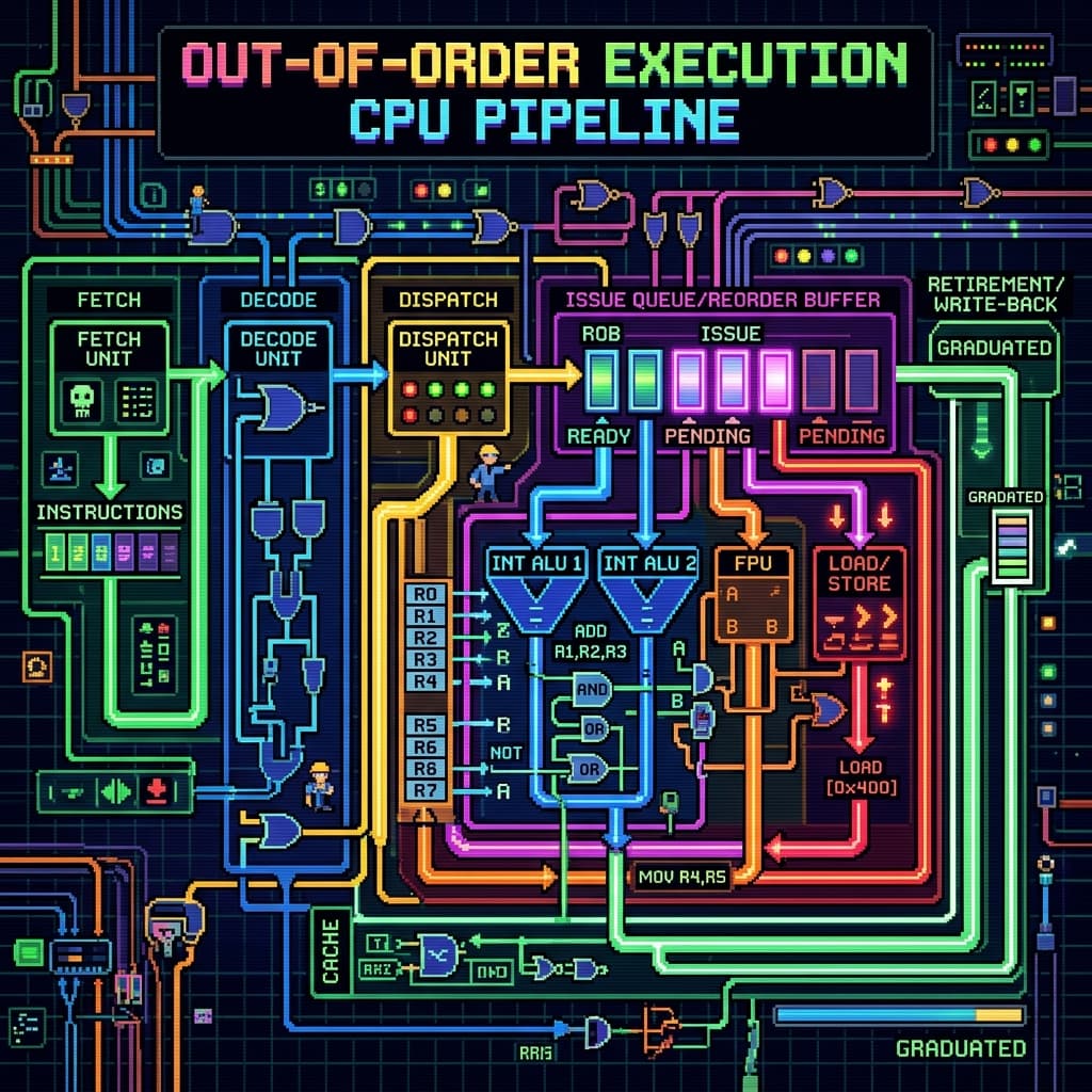 Out-of-order CPU analysis screenshot