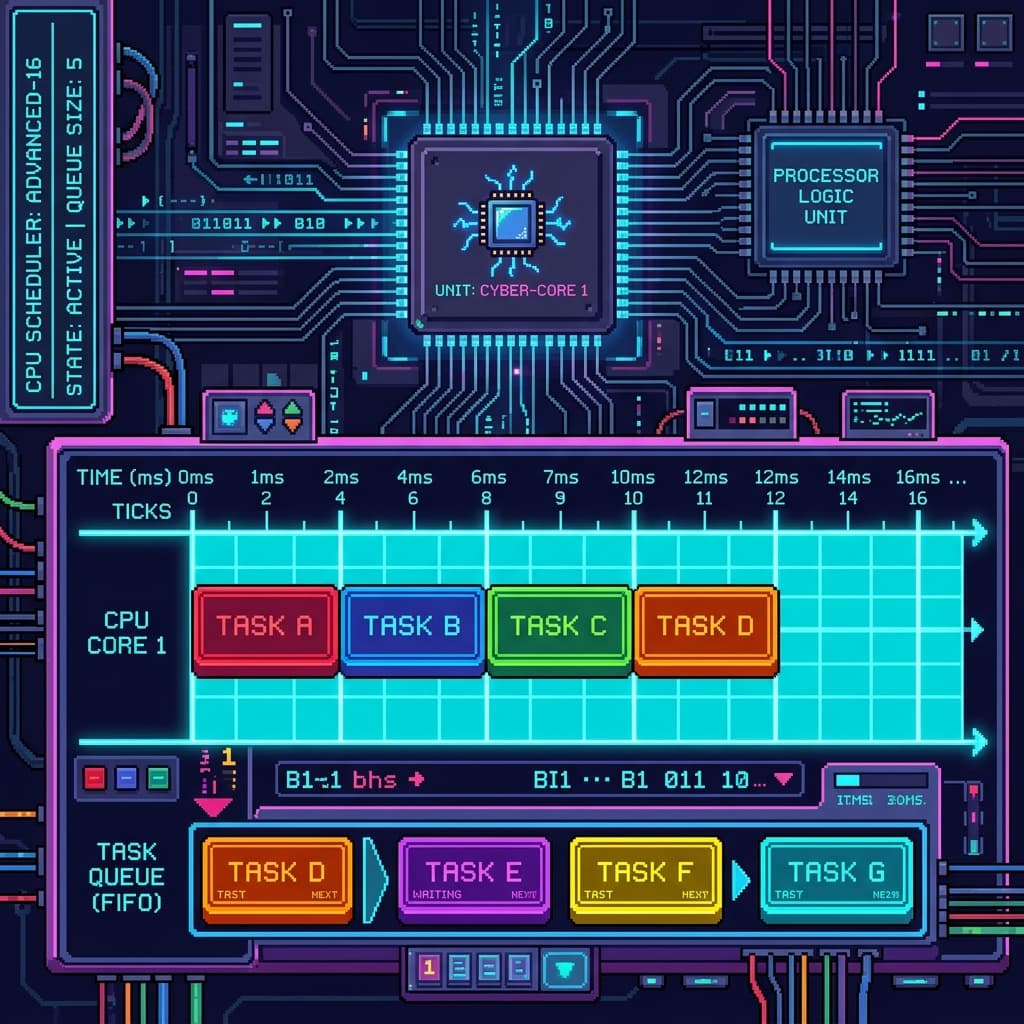 CPU Scheduling Simulator project screenshot